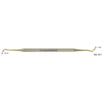 Моделировщик фиссур, 2,5-2,0 мм, нитрид титановое покрытие, HLW Dental Instruments (Германия)
