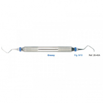 Кюрета парадонтологическая Gracey, форма 9/10, ручка CLASSIC, диаметр 10 мм, HLW Dental Instruments (Германия)